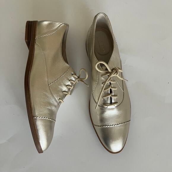 Cole Haan 'Go To Arden' Women's 7.5 Soft Gold Lace Up Oxford Metallic Lace Up - Picture 3 of 10